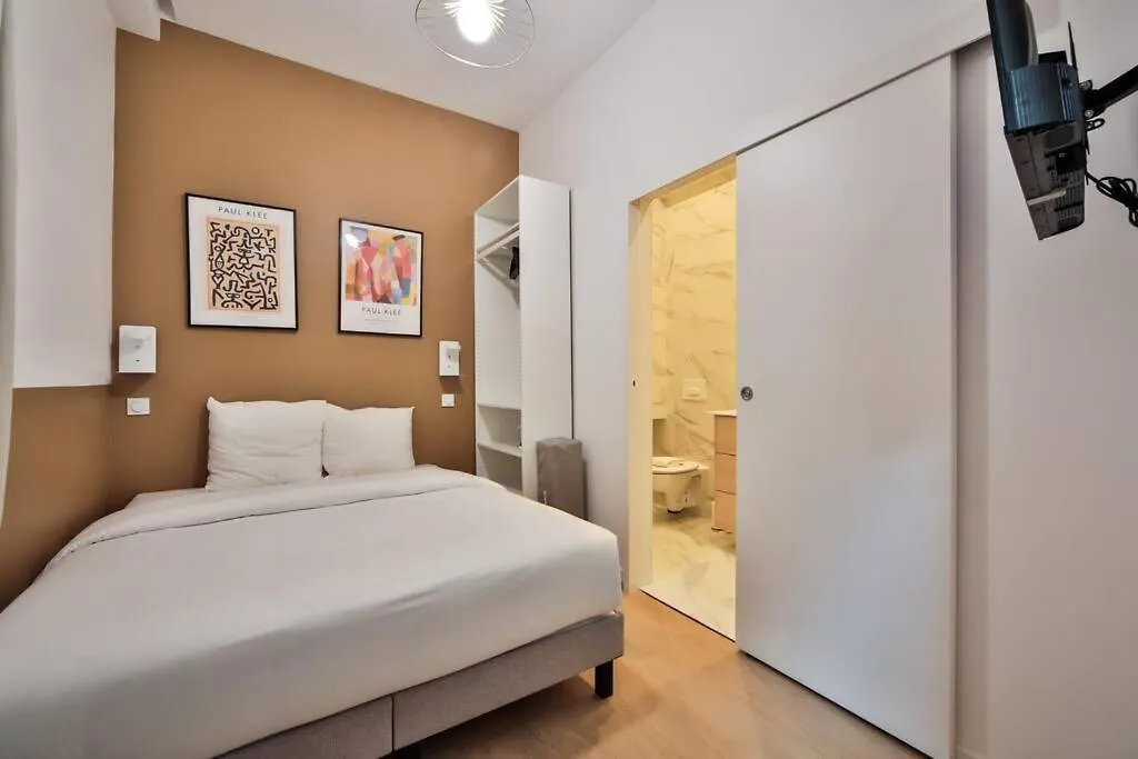 0#appart 4pers#1 Bedroom#paris 15#commerce#ac Apartament *